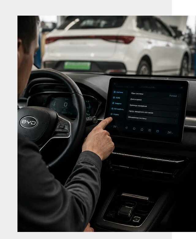 Русификация BYD E2 в Мурманске от 15320 р. | ФастМобиль-Мрм под ключ