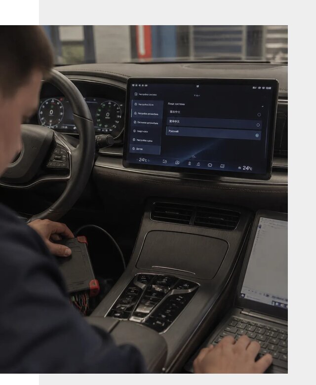 Русификация автомобиля BYD HAN для эксплуатации в Мурманске